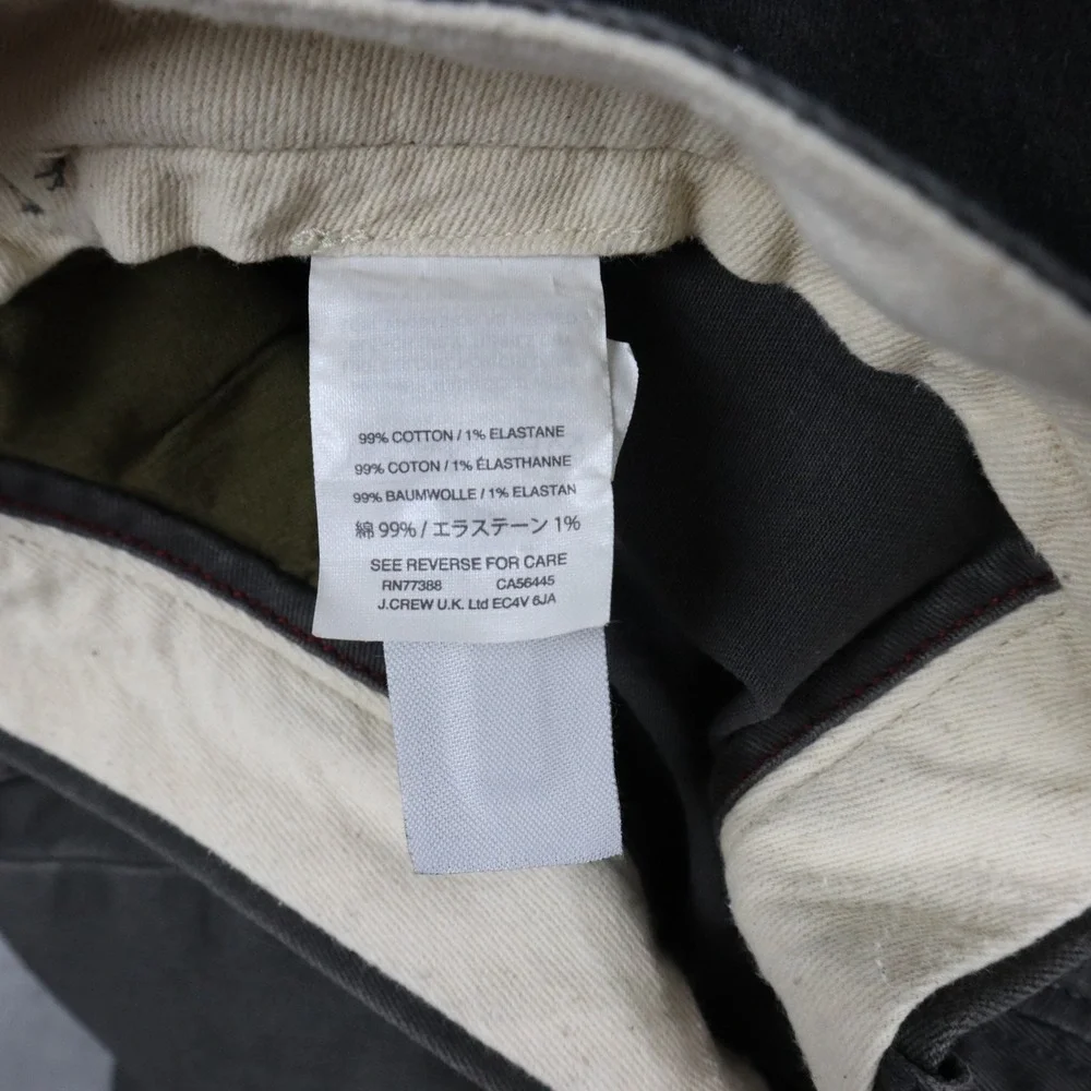 J Crew Pants Mens 30x30 484 Slim Fit Stretch Chino Casual  Flat Front Dark Brown